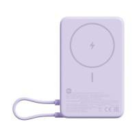 ราคา XIAOMI พาวเวอร์แบงค์ขนาด 10000MAH สายชาร์จ USB-C ในตัว สีม่วง (YD33486)