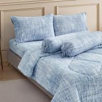 ราคา KASSA HOME ชุดผ้าปูที่นอน รุ่น WS-PT-5BL สีน้ำเงิน ขนาด 5 ฟุต (ชุด 5 ชิ้น) (YD31625)