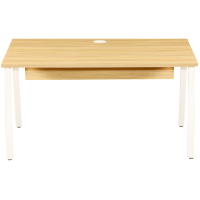 ราคา FURRADEC โต๊ะทำงาน รุ่น AS1260 สีดาร์กโอ๊ค-ขาเหล็กขาว ขนาด 120x60x75 ซม. (A014034)