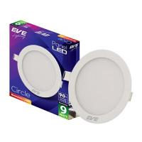 ราคา โคมดาวน์ไลท์หน้ากลม 4 นิ้ว LED 9W Warm White EVE LIGHTING รุ่น RD Panel Light 9W WW สีขาว (Y039403)