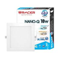 ราคา โคมดาวน์ไลท์หน้าเหลี่ยม 8 นิ้ว LED 18W Daylight RACER รุ่น NANO-Q 18W DL65 สีขาว (Y039447)
