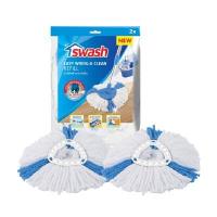 ราคา SWASH อะไหล่ผ้าม็อบถังปั่นสปินม็อบ แป้นสามเหลี่ยม 2 ชิ้น/แพ็ก (YB24631)