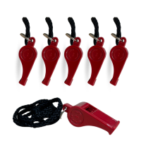ราคา MAPLE SAFETY นกหวีดพร้อมสายคล้อง สีแดง (6 ชิ้น/แพ็ค) (YC05617)