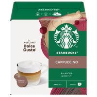 ราคา STARBUCKS แคปซูลกาแฟคั่วบด สูตรคาปูชิโน (สำหรับเครื่องชงกาแฟ Dolce Gusto) แพ็ค 12 แคปซูล (YD26594)