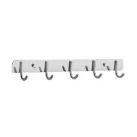 ราคา CASSA ราวตะขอแขวนอเนกประสงค์ รุ่น C1M058 5 ตะขอ สแตนเลส 304 แบบเจาะ/ไม่เจาะผนัง (YD31380)
