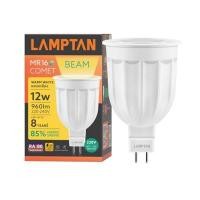 ราคา LAMPTAN หลอดไฟ LED MR16 GU5.3 12W รุ่น COMET แสงเหลือง (WARM WHITE) (YD30804)