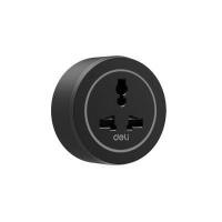 ราคา DELI อแดปเตอร์ รุ่น ET889-BK-01 2500W 10A สีดำ (ขนาด 6.8x6.8x2 ซม.) (YD33932)