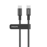 ราคา PHILIPS สายชาร์จเร็ว 60W Type C to C (USB 2.0) ความยาว 2 เมตร รุ่น DLC5030C (YD04228)