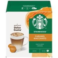 ราคา STARBUCKS แคปซูลกาแฟคั่วบด สูตรคารามลมัคคิอาโต้ (สำหรับเครื่องชงกาแฟ Dolce Gusto) แพ็ค 12 แคปซูล (YD26598)