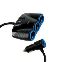 ราคา RIZZ หัวชาร์จในรถยนต์ 3 USB 3.1A รุ่น E-052E สีดำ (4097067)