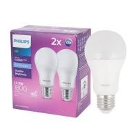 ราคา PHILIPS หลอดไฟ LED รุ่น LED14.5W/DL แสงขาว 14.5 วัตต์ (1,800 ลูเมน, E27, 2 หลอด/แพ็ก) (YD31702)