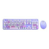 ราคา MOFII ชุดคีย์บอร์ดและเม้าส์ไร้สาย รุ่น SWEET FULL SIZE สีม่วง-ขาว (4095905)