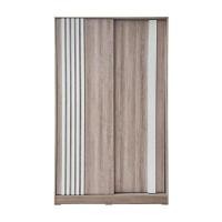 ราคา KASSA ตู้เสื้อผ้าบานสไลด์ รุ่น DYLAN สีไวท์แอช ขนาด 120x60x200 ซม. (YD19680)