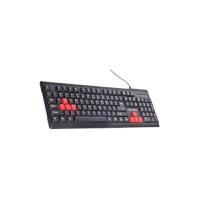 ราคา NUBWO USB KEYBOARD รุ่น NK-15 QUIET สีดำ/แดง (YB13755)