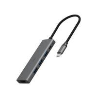 ราคา DELI USB HUB TYPE C TO HDMI USB 3.0/2.0 รุ่น ET867-GR-01 สีเทา ความยาวสาย 20ซม (YD34168)