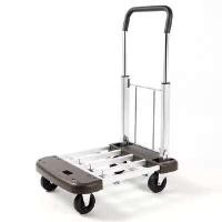 ราคา MEDILA รถเข็นของ 4 ล้อ โครงสร้างอลูมิเนียม ปรับขนาดได้ รับน้ำหนัก 150 กก. (YA32768)