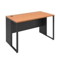 ราคา ICONIC โต๊ะทำงานไม้ขาเหล็ก รุ่น BWS-120D สีเชอร์รี่สลับดำ ขนาด 120x60x75 ซม. (YD35302)