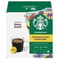 ราคา STARBUCKS แคปซูลกาแฟคั่วบดอเมริกาโน่ สูตร Veranda Blend (สำหรับเครื่องชงกาแฟ Dolce Gusto) แพ็ค 12 แคปซูล (YD26595)