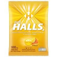 ราคา HALLS ลูกอม น้ำผึ้งผสมกลิ่นเลมอน ขนาด 280 กรัม (100 เม็ด) (0098495)
