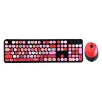 ราคา MOFII ชุดคีย์บอร์ดและเม้าส์ไร้สาย รุ่น SWEET FULL SIZE สีดำ-แดง (4095904)