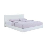 ราคา INDEX LIVING MALL เตียงนอน (พื้นเตียงทึบ) รุ่นแมสซิโม่ สีขาว ขนาด 5 ฟุต (YA26573)