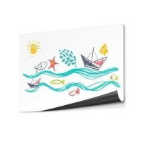 ราคา DELI กระดานไวท์บอร์ดติดผนัง รุ่น EV354-3-WH-01 ขนาด 80x120 ซม. สีขาว (YD34125)