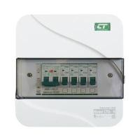 ราคา CT ELECTRIC ตู้คอนซูเมอร์ยูนิตครบชุด 4 ช่อง พร้อมเมน RCBO 50A รุ่น CTU-4R RCBO สีขาว (YD31858)