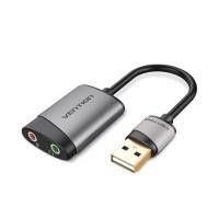 ราคา VENTION ซาวด์การ์ด รุ่น USB EXTERNAL SOUND CARD (CDKHB) สี SPACE GRAY ความยาว 0.15M สำหรับ WINDOWS 7/8/10, MAC OS (YD36438)