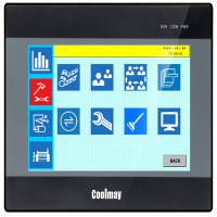 ราคา COOLMAY จอสัมผัสพร้อม PLC รุ่น EX3U (EX3U-8070H-58MT) ทรานซิสเตอร์ 30DI/28DO ขนาด 7 นิ้ว (YD27794)