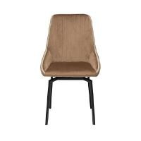 ราคา MODERNFORM เก้าอี้รับประทานอาหาร รุ่น GEMMA ขาสีดำ หุ้มผ้าสีน้ำตาล (YC03023)