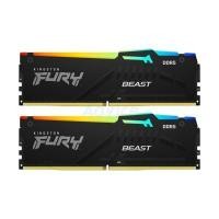 ราคา KINGSTON แรม (RAM) สำหรับ PC DDR5 6400MHz 64GB (32GBx2) รุ่น FURY Beast RGB (KF564C32BBEAK2-64) (YD37052)