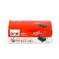 ราคา ONE คลิปดำ รุ่น 108 ขนาด 51 มม. (กล่อง 12 ตัว) (2003220)