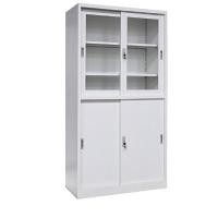 ราคา ตู้เอกสารเหล็กบานเลื่อนบนกระจก ล่างทึบ (ขาว) TGCF TGFCH1-White (A019551)