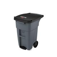 ราคา RUBBERMAID ถังขยะเทศบาล มีเท้าเหยียบ 2 ล้อ 120 ลิตร สีเทา (Y017568)