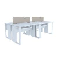 ราคา INDEX LIVING MALL โต๊ะคอมพิวเตอร์ 4 ที่นั่ง S รุ่นเวคตร้า - สีขาว 240 ซม. (YA25480)