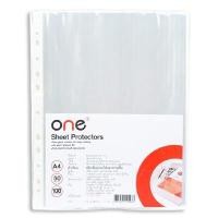 ราคา ONE ซองถนอมเอกสาร 11 รู สีใส ขนาด A4 (100 ซอง/แพ็ค) (6003919)