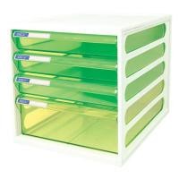 ราคา ORCA ตู้เอกสาร 4 ชั้น รุ่น CFB-4 โครงขาว ลิ้นชักเขียวใส (6290664)