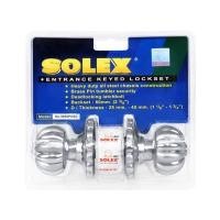 ราคา SOLEX ลูกบิดห้องทั่วไปหัวฟักทอง รุ่น 9899 PCSC สเตนเลสด้าน สำหรับประตูหนา 30-45 มม. (YD30470)