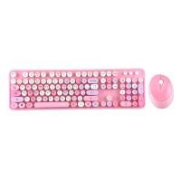 ราคา MOFII ชุดคีย์บอร์ดและเม้าส์ไร้สาย รุ่น SWEET FULL SIZE สีชมพู-ม่วง (4095903)