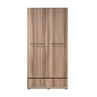 ราคา KASSA ตู้เสื้อผ้า 2 บานเปิด AVA สีโกลเด้นโอ๊ก 100x51.5x200 ซม. (YD19679)