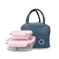 ราคา กล่องแก้วถนอมอาหาร410/1000mlพร้อมกระเป๋าเก็บอุณหภูมิ อาร์อาร์เอส สีชมพู (YA10722)