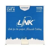 ราคา LINK สายแลน CAT6 UTP Outdoor รุ่น US-9106OUT-1 ขนาด 100 เมตร/กล่อง (YD37142)