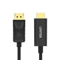 ราคา UNITEK Y-5118CA,สายเคเบิล DISPLAYPORT TO HDMI สีดำ ความยาว 1.8 เมตร (YD25393)