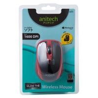 ราคา ANITECH เมาส์ไร้สาย รุ่น W214 สีแดง (4004892)