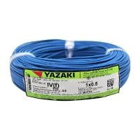 ราคา สายไฟ YAZAKI รุ่น 60227 IEC06IV(f)1x0.5 Sq.mm. ขนาด 100 ม. สีน้ำเงิน (Y078221)