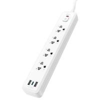 ราคา DELI รางปลั๊กไฟ พร้อมพอร์ต USB 3 ช่อง รุ่น CT499 สีขาว รองรับ 2300 วัตต์ สายยาว 3 เมตร (YD38727)