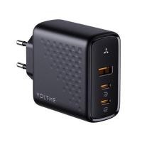 ราคา VOLTME หัวชาร์จเร็ว GaN 2 พอร์ต USB-C 1 พอร์ต USB-A รุ่น REVO 100 สีดำ รองรับ 100 วัตต์ (YD39218)