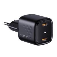 ราคา VOLTME อะแดปเตอร์ชาร์จ รุ่น REVO 30 DUO PD พอร์ต USB-C 2 พอร์ต สีดำ (YD39228)