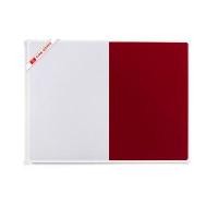 ราคา SIAM BOARD กระดานไวท์บอร์ดผสมบอร์ดกำมะหยี่ รุ่น OFMS0508 สีแดง ขนาด 120x180 ซม. (YC08423)