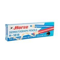 ราคา HORSE ดินสอเขียนกระจก รุ่น H-1818 สีดำ (12 ด้าม) (1007237)